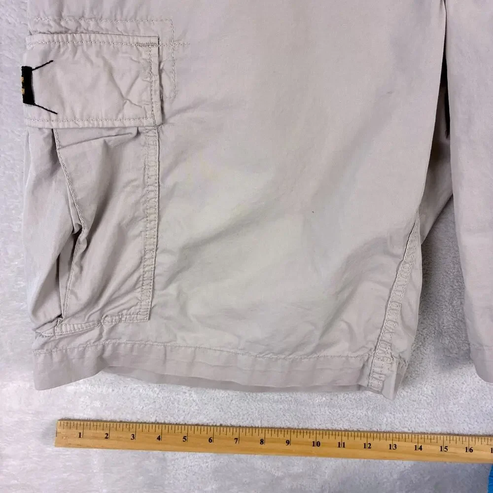 VTG Polo Jeans Co Ralph Lauren Cargo Shorts Mens 38 Khaki Skate Baggy Army Y2K